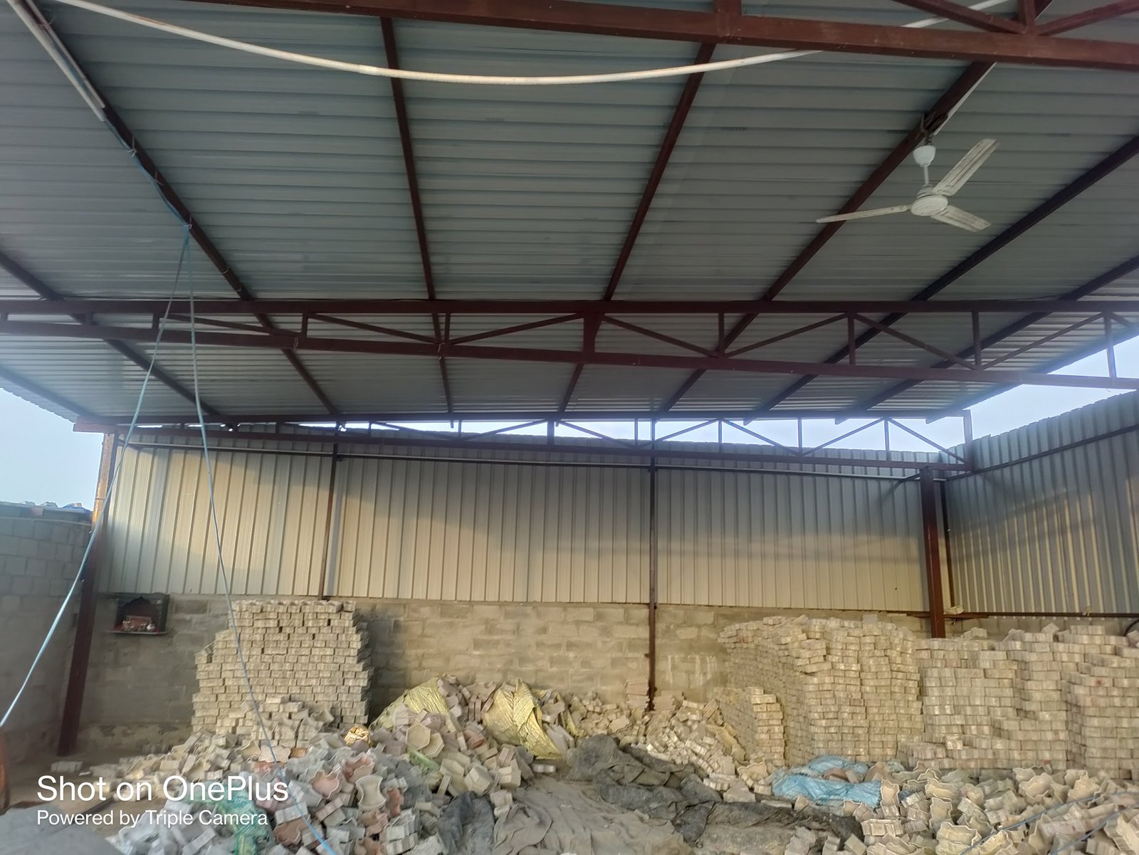 tin shade Natraj sheets and jindal pipe - photo 2