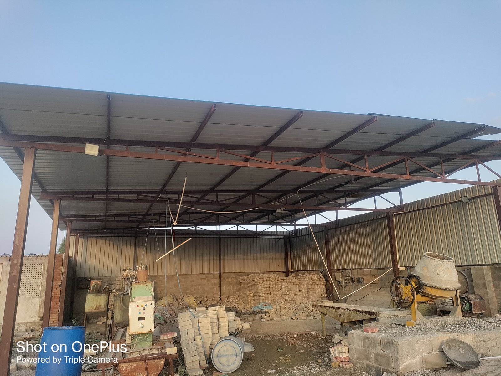 tin shade Natraj sheets and jindal pipe - photo 3