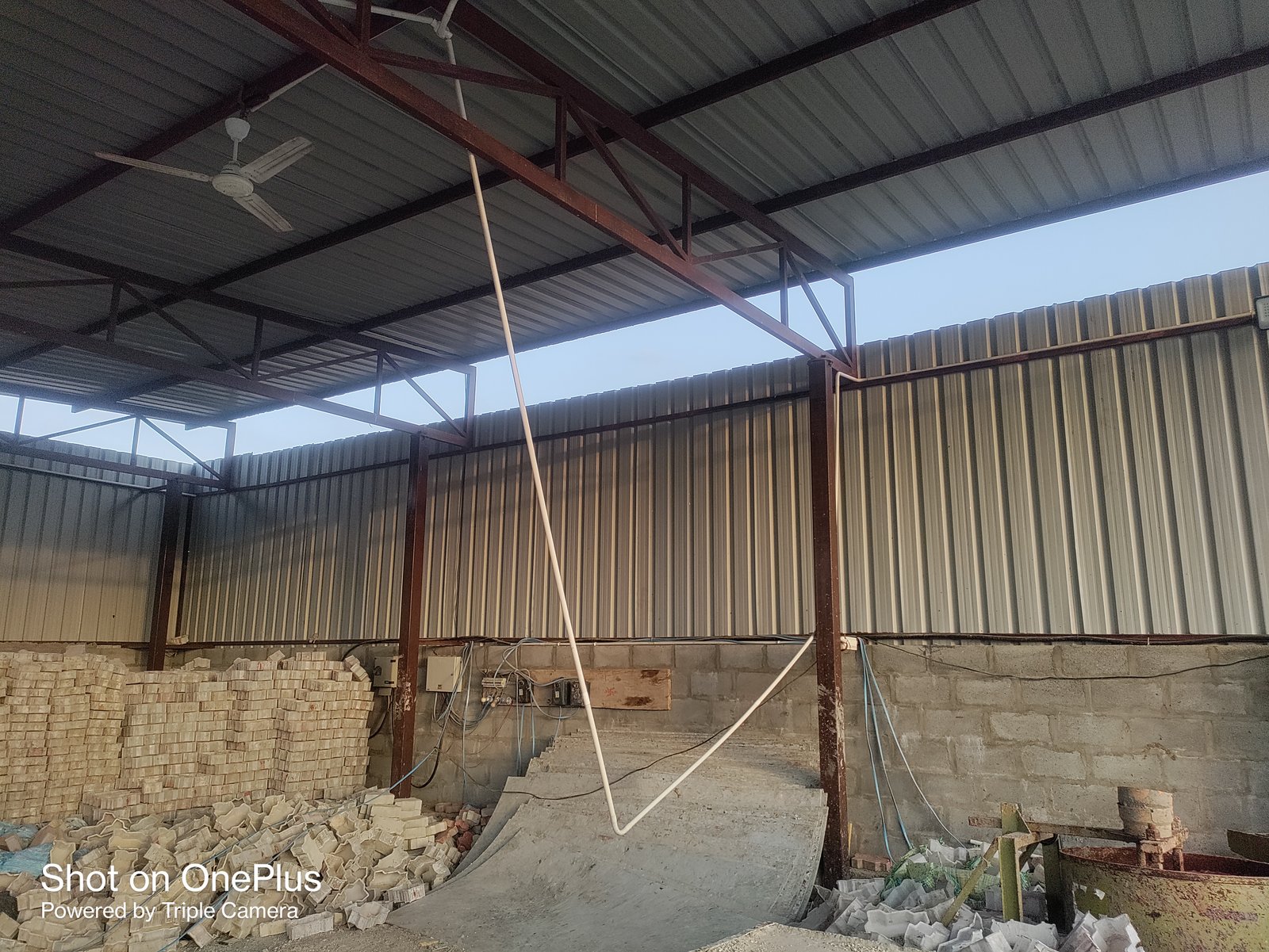 tin shade Natraj sheets and jindal pipe - photo 4