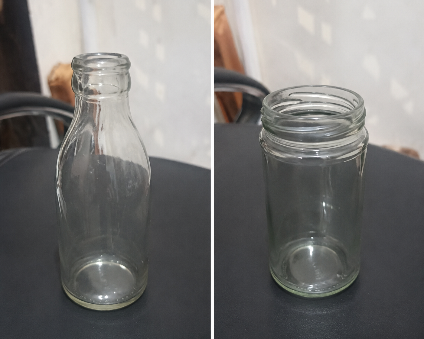 Empty Glass Bottles with Lid – Reusable Glass Jars (Set of 2) - Sports & Hobbies in indore