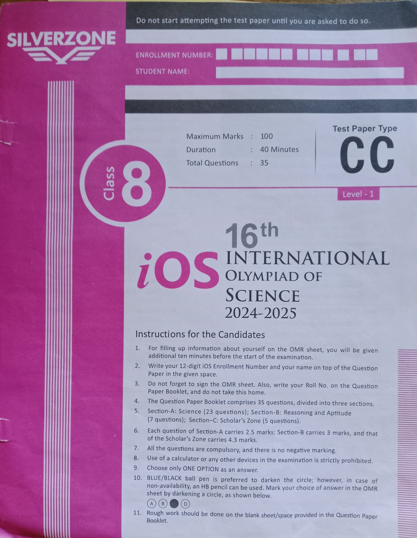 IOS (Level 1) PAPER 2024-25and - Books & Media in Bundi