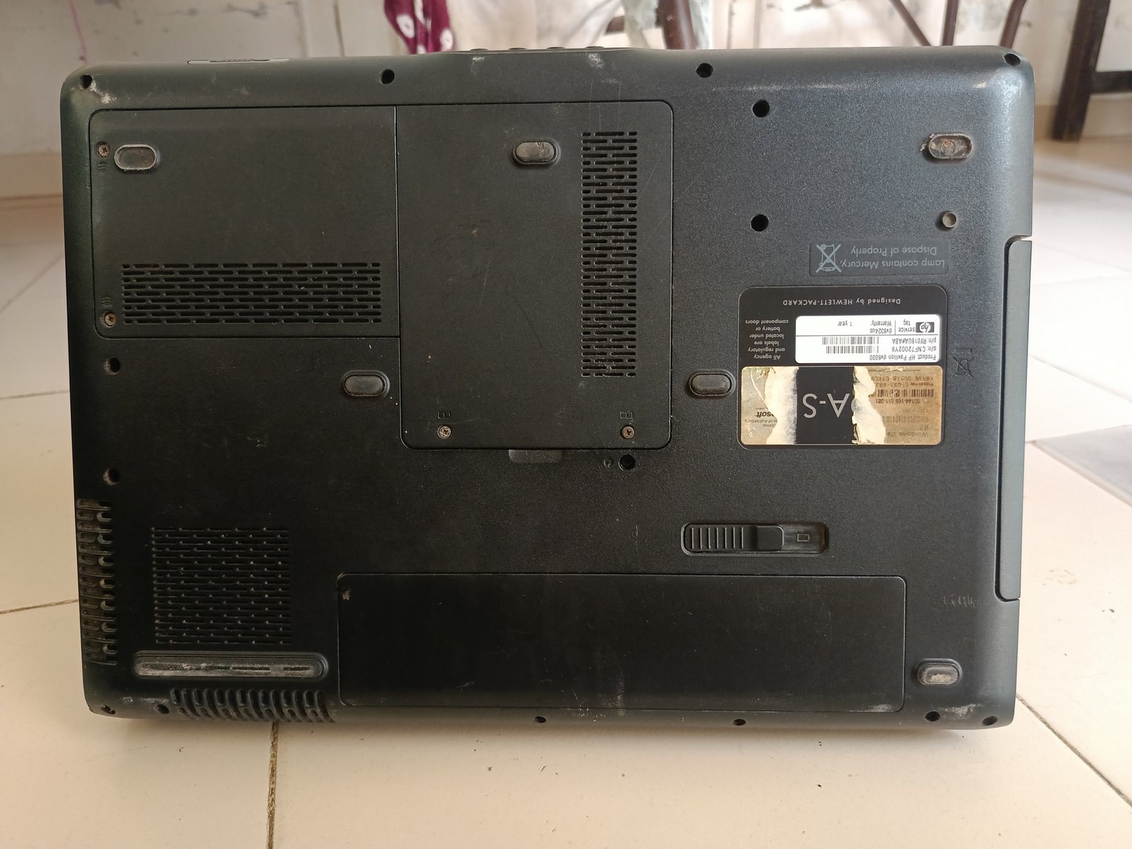 hp pavilion dv6000 laptop - photo 3