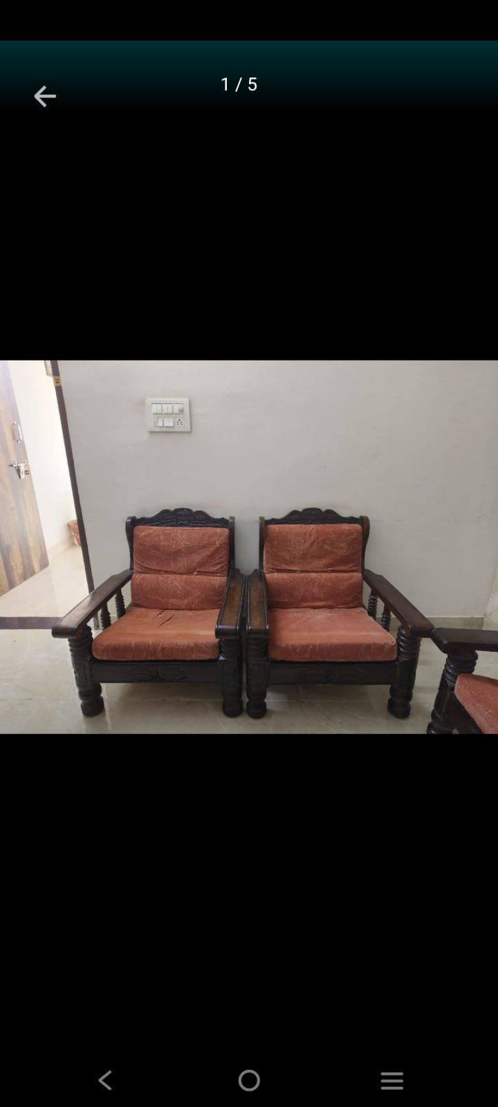 sagwan 3+1+1 sofa set - Furniture