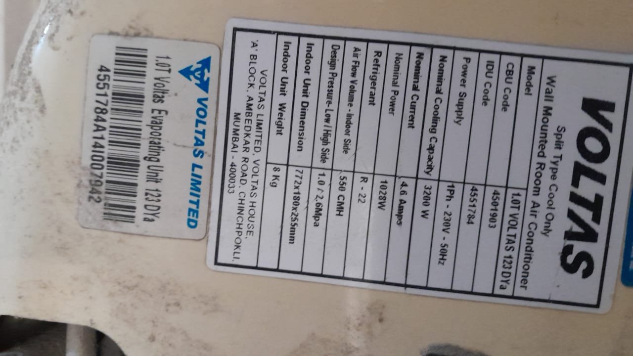 tata voltas ac 1 ton - Electronics in mau